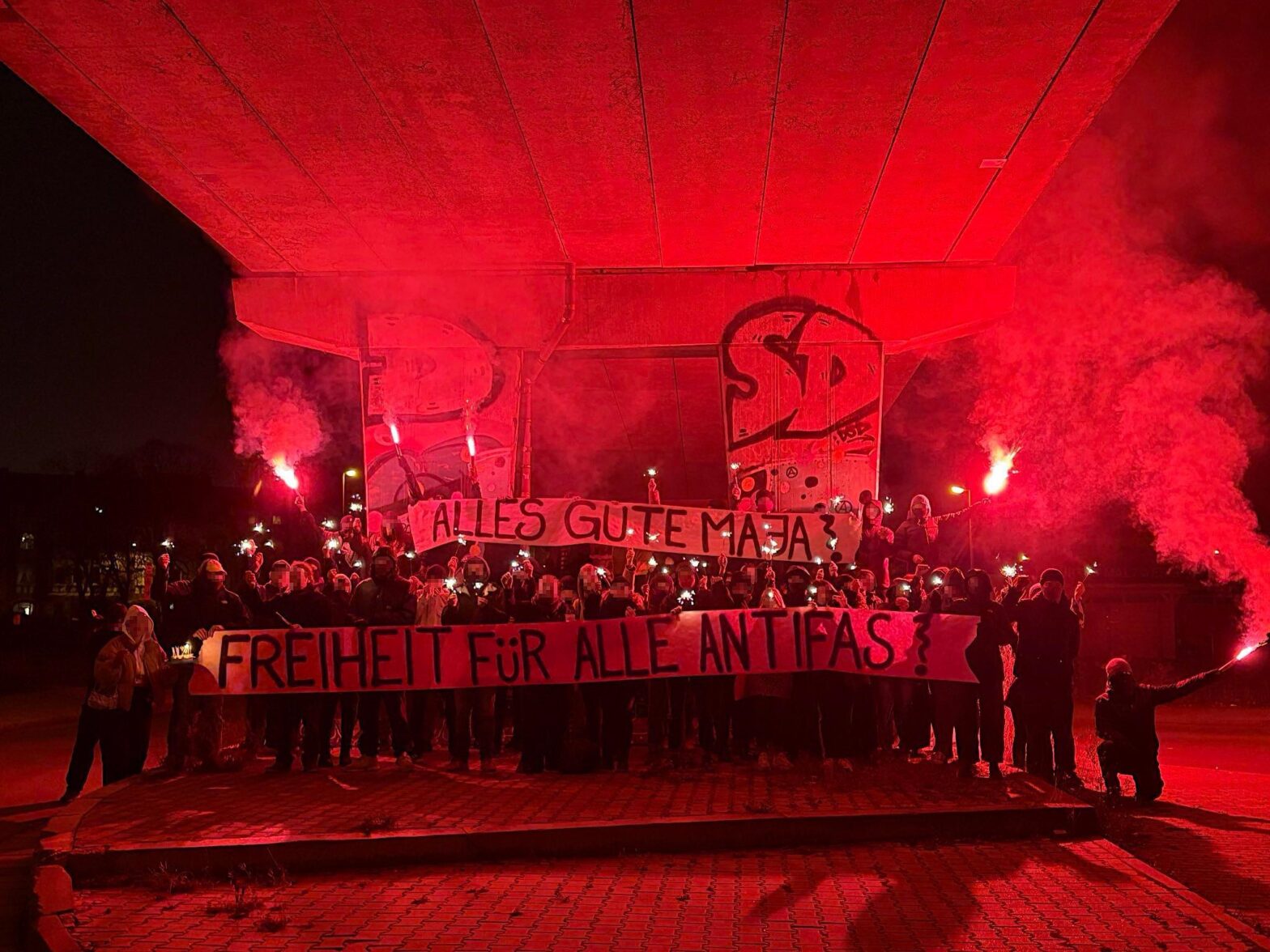 Geburtstagsgrüße: Free Maja! Free All Antifas!